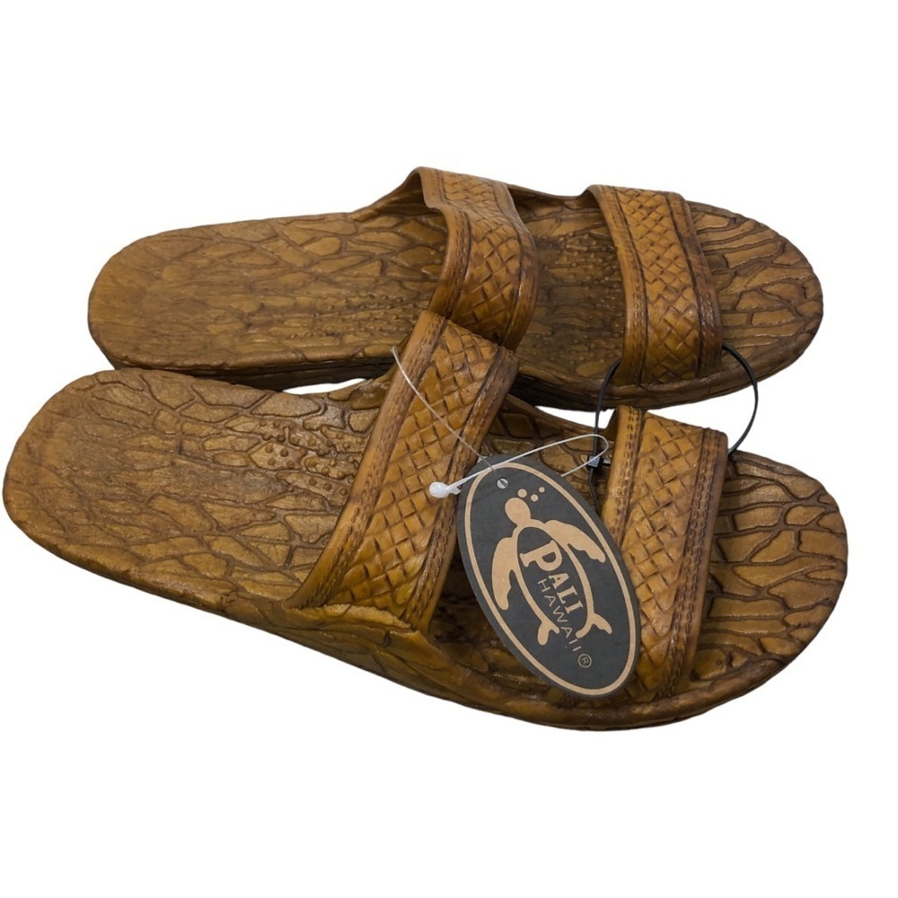 Pali Hawaii Moses Sandal Shoe Unisex 9 Brown NWT Slides Casual Beach Vacation - Picture 6 of 8